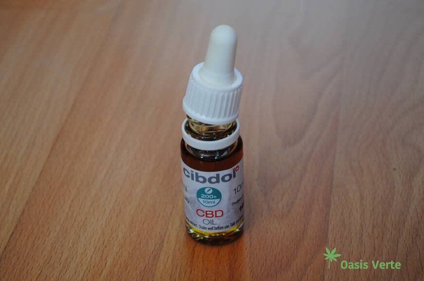 flacon cbd cibdol ouvert